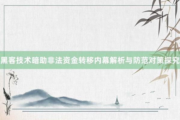 黑客技术暗助非法资金转移内幕解析与防范对策探究